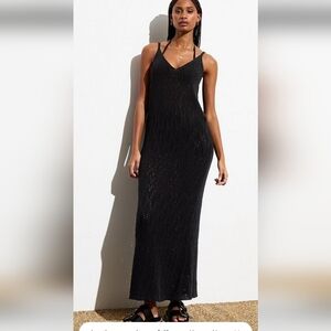 NWT- Hunter And Brown Black Knit Dress-Large